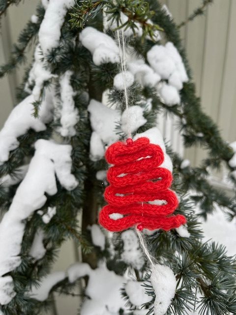 Hjemmestrikket juletræ - Billede 4