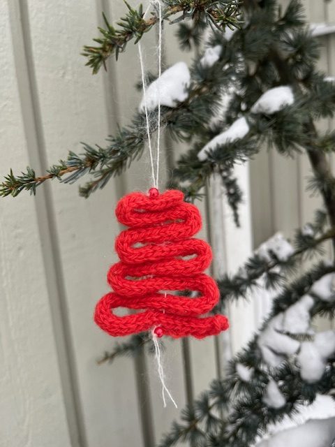 Hjemmestrikket juletræ - Billede 2